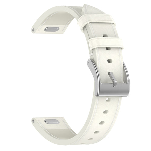 Curea pentru Withings ScanWatch 38mm, Techsuit Watchband 18mm (W073), alb