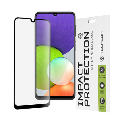 Folie de protectie pentru Samsung Galaxy A22 4G, Techsuit 111D Full Cover / Full Glue Glass
