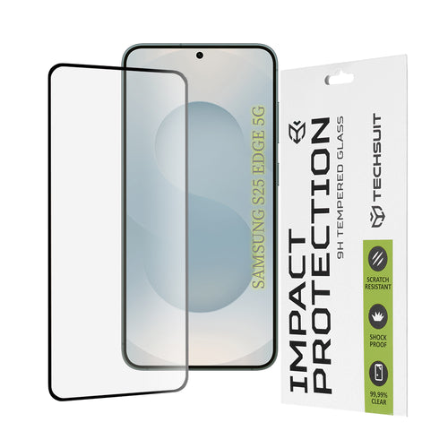 Folie de protectie pentru Samsung Galaxy S25 Edge, Techsuit 111D Full Cover / Full Glue Glass