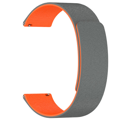 Curea pentru Withings ScanWatch 38mm, Techsuit Watchband 18mm (W074), gri