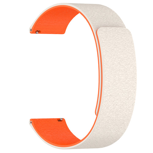 Curea pentru Garmin Venu 2, Techsuit Watchband 22mm (W074), bej / portocaliu