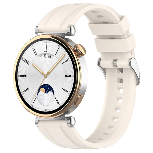 Curea pentru Withings ScanWatch 38mm, Techsuit Watchband 18mm (W075), bej