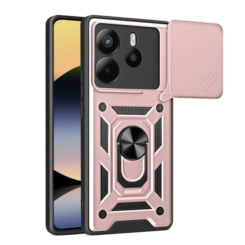Husa pentru Xiaomi Redmi Note 14 4G (Standard), Techsuit CamShield Series, roz