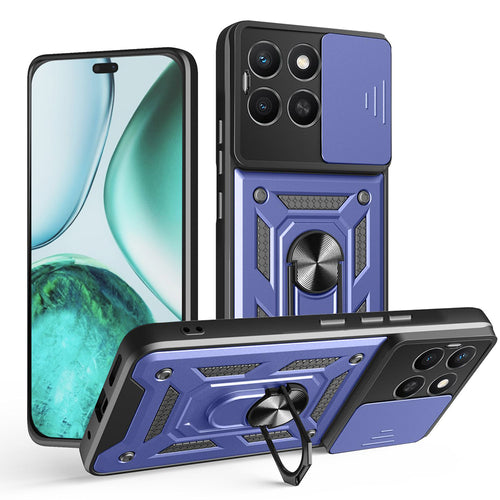 Husa pentru Honor X8c, Techsuit CamShield Series, albastru