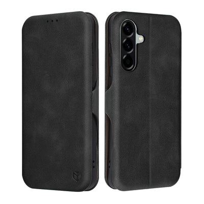 Husa pentru Samsung Galaxy A56 5G, Techsuit Safe Wallet Plus, negru