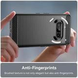 Husa pentru Nothing Phone (3a), Techsuit Carbon Silicone, albastru