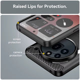 Husa pentru Nothing Phone (3a) Pro, Techsuit Carbon Silicone, albastru