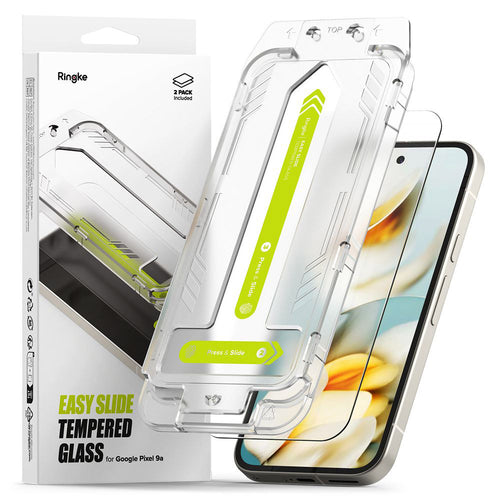 Folie de protectie pentru Google Pixel 9a, Ringke Easy Slide Tempered Glass (2 pack)