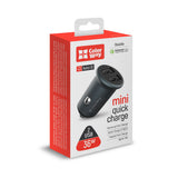 Incarcator auto ColorWay Mini (CW-CHA036Q-GR), 2x USB, Incarcare rapida 2.0 & 3.0, 36W, 3A, Huawei FCP, Auto ID Chip, 24V, gri