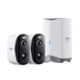 Camera de supraveghere Baseus Outdoor Camera Security N1 (S0TW002131), 2K, 16GB, 2x Camera Kit, Two-way Talk, Night Vision, IP67, 7800mAh, alb