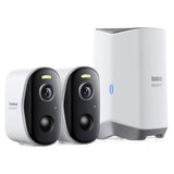 Camera de supraveghere Baseus Outdoor Camera Security N1 Plus (S0TY002131), 2K, 16GB, 2 Camera Kit, Two-way Talk, Night Vision, IP67, alb