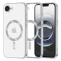 Husa pentru iPhone 16e, Techsuit Lux Crystal MagSafe, argintiu