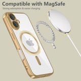 Husa pentru iPhone 16e, Techsuit Lux Crystal MagSafe, argintiu