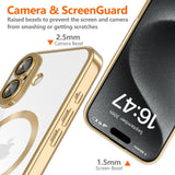 Husa pentru iPhone 16e, Techsuit Lux Crystal MagSafe, argintiu