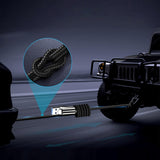 Cablu ColorWay de date (CW-CBUL035-BK), USB to Apple Lightning, Incarcare rapida 3.0, LED, Nylon, 2.4A, 480Mbps, 1m, negru