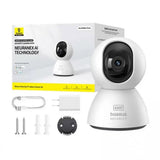 Camera de supraveghere Baseus Indoor Camera Security P1 (S0TV012132), 3K, 4MP, Type-C, Two-way Talk, Night Vision, 8x Digital Zoom, Cmos, alb