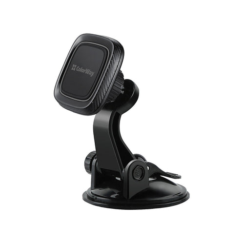 Suport auto ColorWay (CW-CHM06-GR), Magnetic, pentru Bord, 360A°, Sigur Prindere, Adhesive Ventuza, Universal, negru