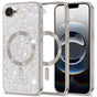 Husa pentru iPhone 16e, Techsuit Lux Glitter MagSafe, argintiu