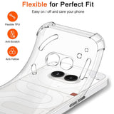 Husa pentru Nothing Phone (3a) Pro, Techsuit Shockproof Clear Silicone, transparenta