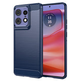 Husa pentru Motorola Edge 50 Pro, Techsuit Carbon Silicone, albastru