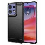 Husa pentru Motorola Edge 50 Pro, Techsuit Carbon Silicone, albastru