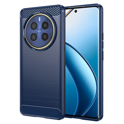 Husa pentru Realme 12 Pro, Techsuit Carbon Silicone, albastru