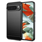 Husa pentru Google Pixel 9 Pro XL, Techsuit Carbon Silicone, albastru