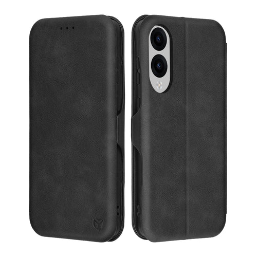 Husa pentru Samsung Galaxy S25 Edge, Techsuit Safe Wallet Plus, negru