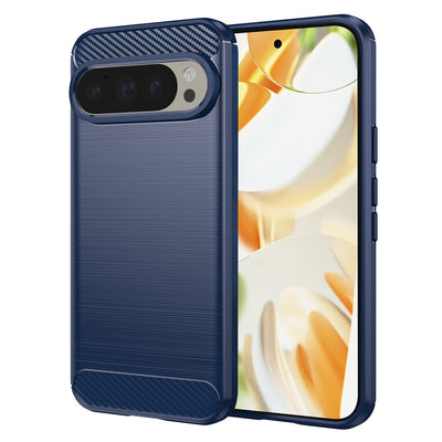 Husa pentru Google Pixel 9, Techsuit Carbon Silicone, albastru