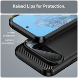 Husa pentru Google Pixel 9, Techsuit Carbon Silicone, albastru
