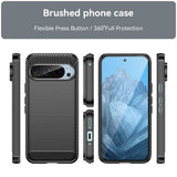 Husa pentru Google Pixel 9, Techsuit Carbon Silicone, albastru