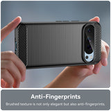 Husa pentru Google Pixel 9, Techsuit Carbon Silicone, albastru