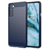 Husa pentru OnePlus Nord 5G, Techsuit Carbon Silicone, albastru