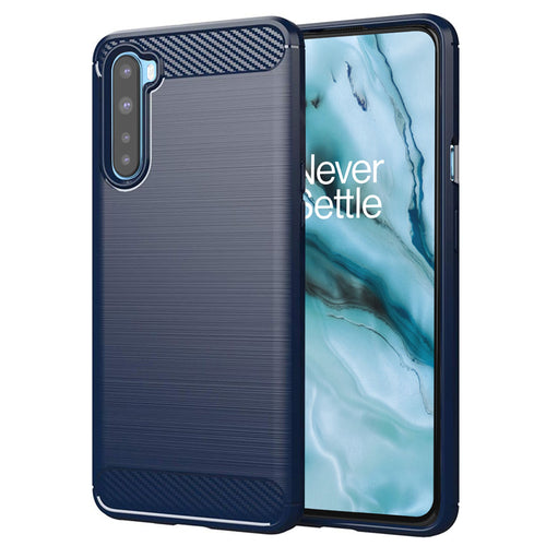 Husa pentru OnePlus Nord 5G, Techsuit Carbon Silicone, albastru