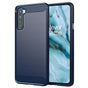 Husa pentru OnePlus Nord 5G, Techsuit Carbon Silicone, albastru