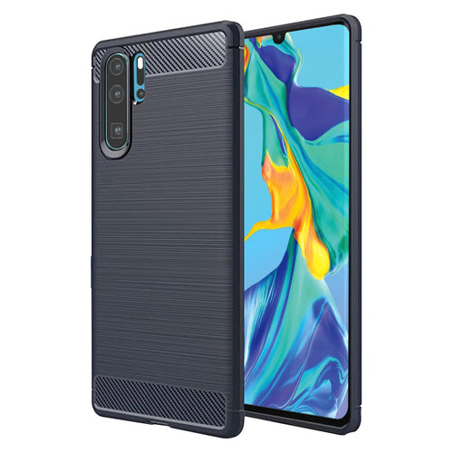 Husa pentru Huawei P30 Pro, Techsuit Carbon Silicone, albastru