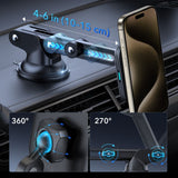 Suport auto ESR cu Wireless Charging Qi2 HaloLock, cu CryoBoost, MagSafe Compatible, 15W, pentru Bord, negru