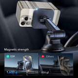 Suport auto ESR cu Wireless Charging Qi2 HaloLock, cu CryoBoost, MagSafe Compatible, 15W, pentru Bord, negru