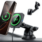 Suport auto ESR cu Wireless Charging Qi2 HaloLock, cu CryoBoost, MagSafe Compatible, 15W, pentru Bord, negru