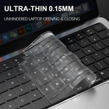 Techsuit Premium Folie Tastatura PureTypeX (KC1), Ultra Thin, pentru MacBook Pro 14 (2021-2024)/ Air 13/15 (2022-2025), Clear