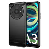 Husa pentru Xiaomi Redmi A3, Techsuit Carbon Silicone, albastru