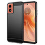 Husa pentru Motorola Moto G04, Techsuit Carbon Silicone, negru