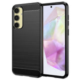 Husa pentru Samsung Galaxy A35 5G, Techsuit Carbon Silicone, albastru
