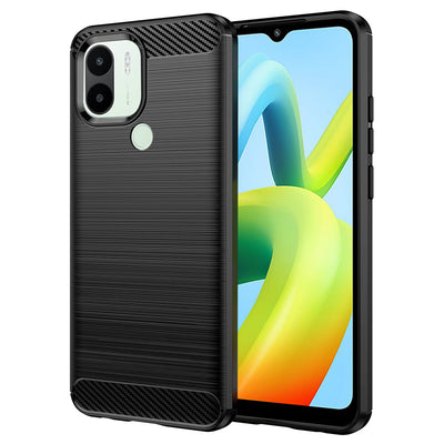 Husa pentru Xiaomi Redmi A1+, Techsuit Carbon Silicone, negru