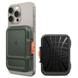 Portofel Spigen Suport card magnetic Lock Fit MagSafe (AFA08528), verde