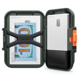 Portofel Spigen Suport card magnetic Lock Fit MagSafe (AFA08528), verde