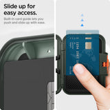 Portofel Spigen Suport card magnetic Lock Fit MagSafe (AFA08528), verde