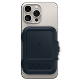 Portofel Spigen Suport card magnetic Lock Fit MagSafe (AFA08526), albastru