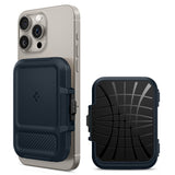 Portofel Spigen Suport card magnetic Lock Fit MagSafe (AFA08526), albastru