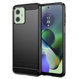 Husa pentru Motorola Moto G54, Techsuit Carbon Silicone, albastru